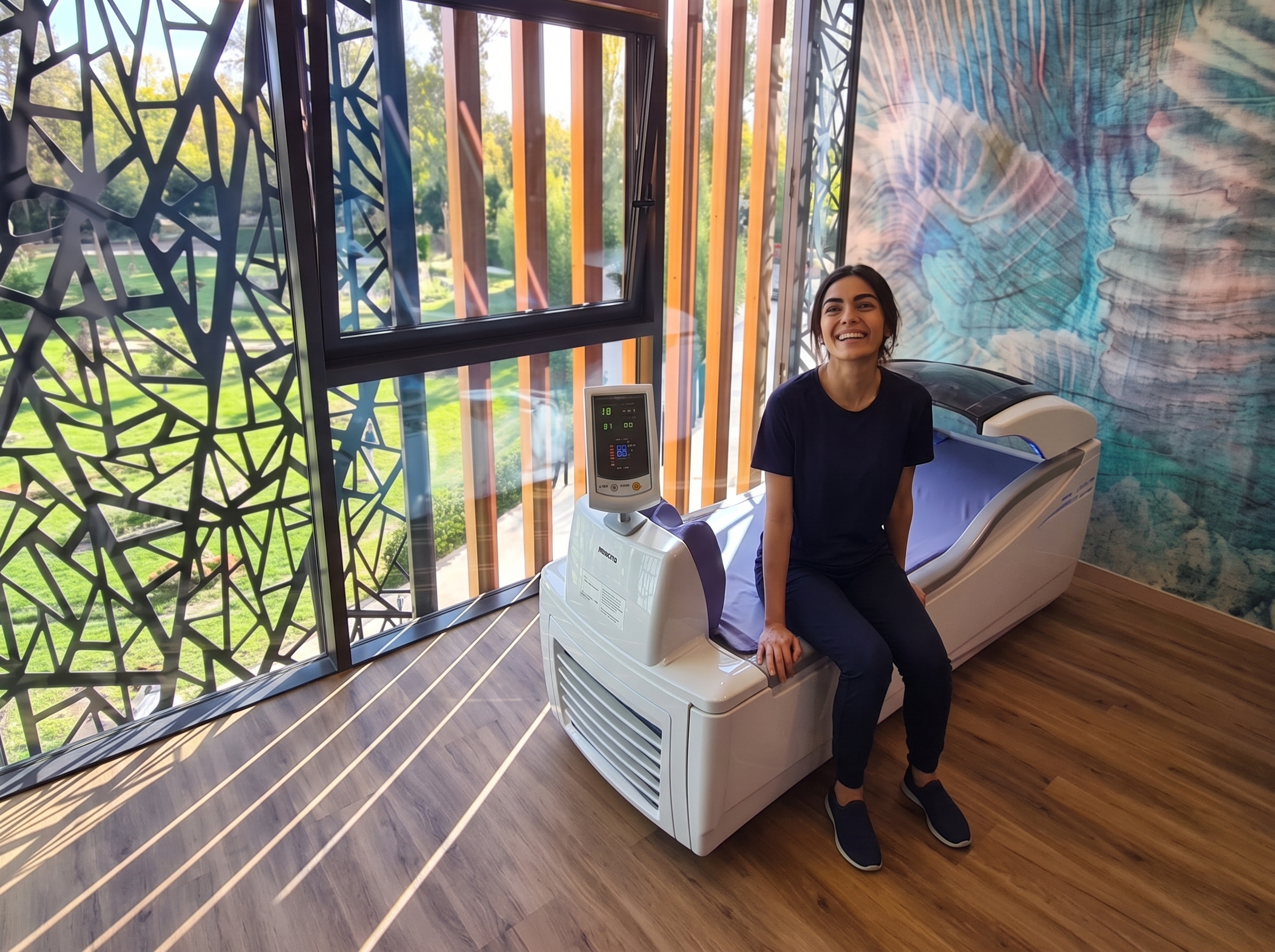 Séance de relaxation profonde sur lit hydro-massant chez L'Harmonie du Bien-Être