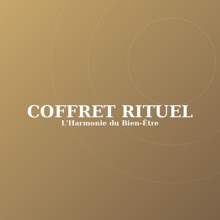 Coffret Rituel Coffret rituel bien-être L'Harmonie du Bien-Être